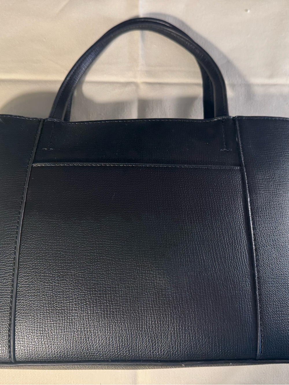 Karl Lagerfeld Black Faux-Leather Messenger with Character Patch - Picture 2 of 7